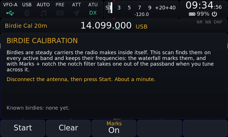Birdie Cal: the radio's own carriers found and marked